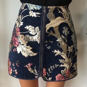 Embroidered Floral Skirt